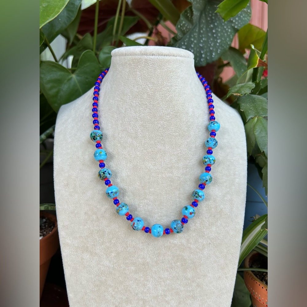 Cobalt blue necklace